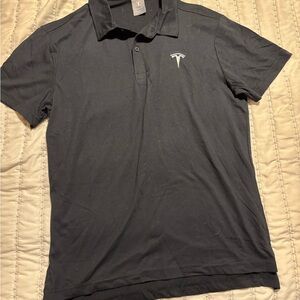 Tesla Charcoal Polo Shirt for Men